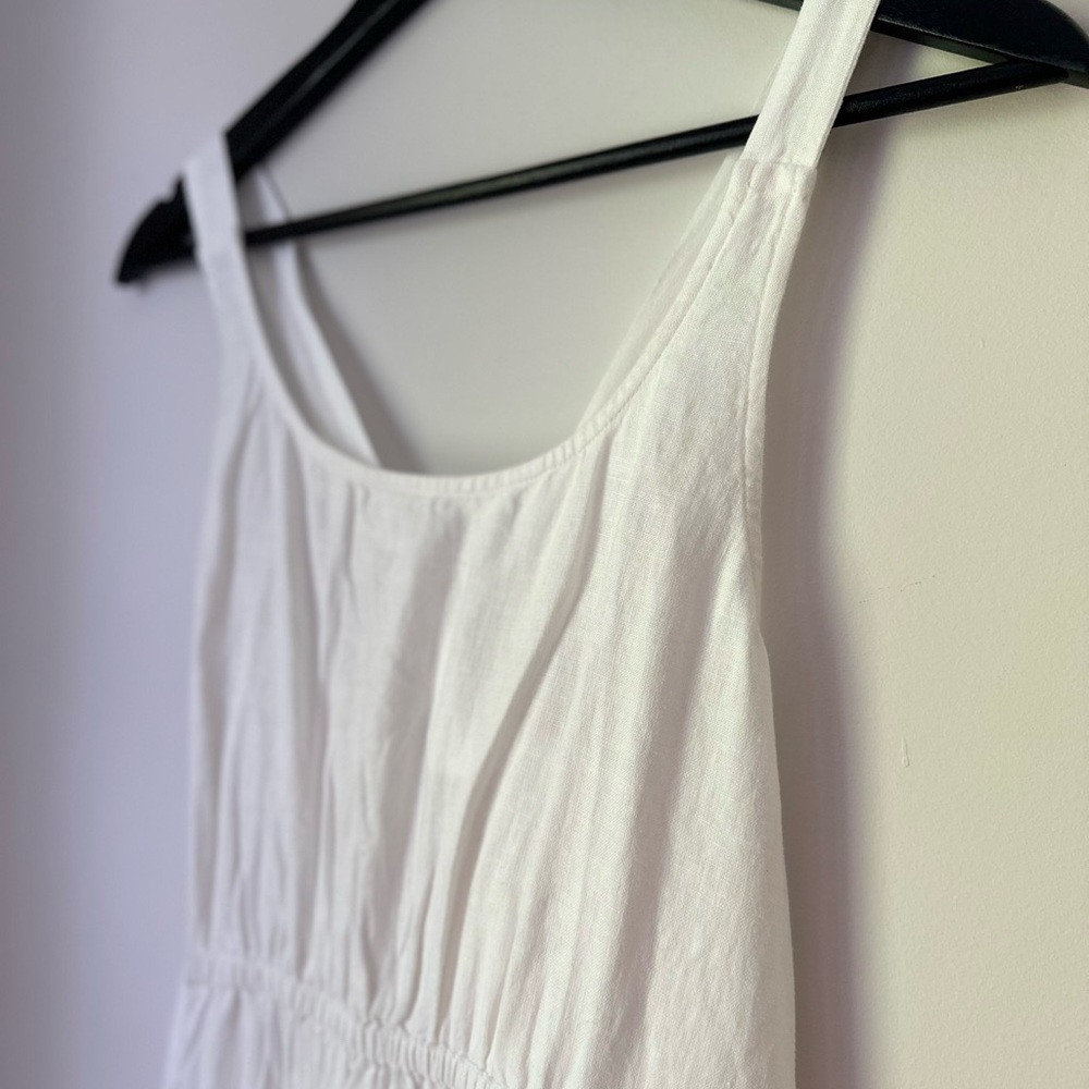 J Crew White Sleeveless Dress